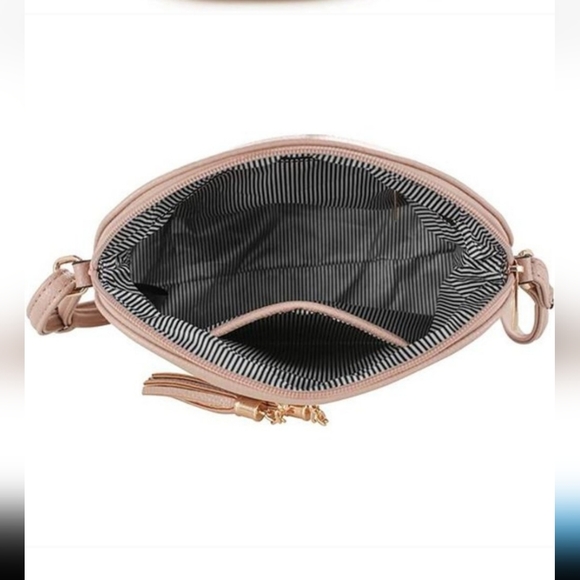 Beige Tassel Crossbody Bag - Picture 2 of 12